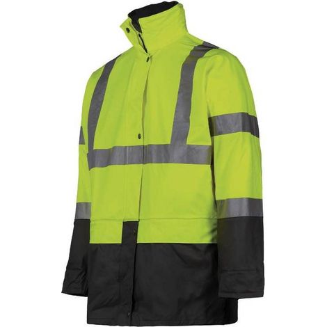 Veste de Travail Haute Visibilité Bandit - Taille 4XL - Jaune Fluo - Résistant et Confortable - D-Work