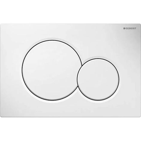 Geberit placca di comando Sigma 01 doppio tasto bianco (1/2)