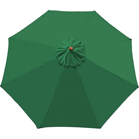 Parasol Replacement Cover - Polyester Waterproof UV Resistant Canopy - 265 x 230 cm - For Garden Patio Beach Umbrella Stand - 1 Piece (1/4)