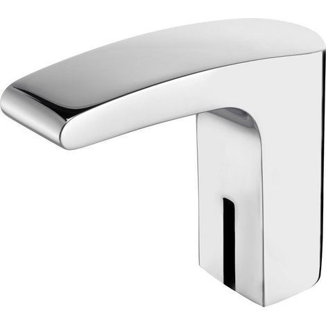 Robinet pour colonne à capteur IR ELEGANCE sans garniture de vidage, fonctionnement sur piles 6 V, chromé KEUCO