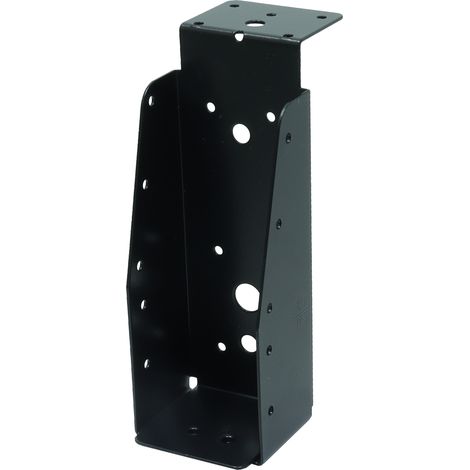 Support de poutre noir galvanisé avec lèvre pour poutres 6.3 x