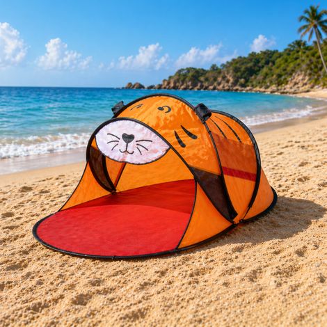 Pop UP Muschel Tiger H75cm UPV50+-X63000040-orange (1/4)