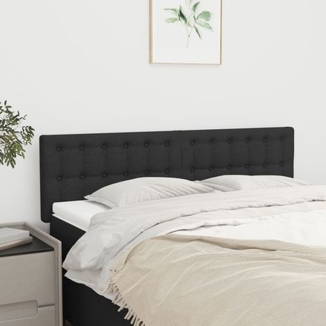 Kopfteile Schwarz 144x5x78/88 cm Stoff (1/5)