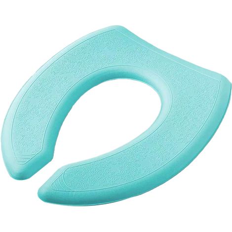 1 Housse de siège de toilette, coussin souple imperméable EVA, auto-adhésif universel forme V pour salle de bain (1/5)