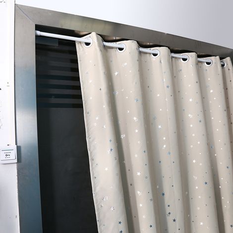 Tige de Douche Télescopique Ressort Extensible 105‑190cm pour Rideau de Fenêtre Salle de Bain
