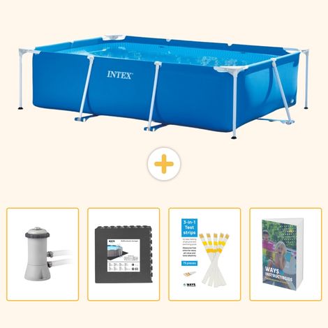 Intex Piscine Tubulaire Rectangulaire - 300x200x75 cm - 5-pièces SCB131 (1/5)