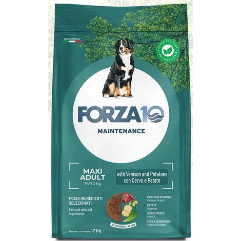 Forza10 Dog Maintenance Maxi Adult Cervo e Patate - Forza10 Dog Maintenance Maxi Adult Cervo e Patate - Sacco Da 12 Kg (1/2)