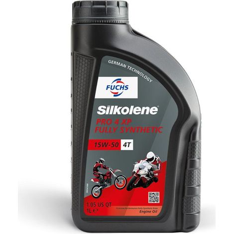 Huile moteur SILKOLENE FUCHS 100 % synthétique ester PRO 4 XP 15W50 4L