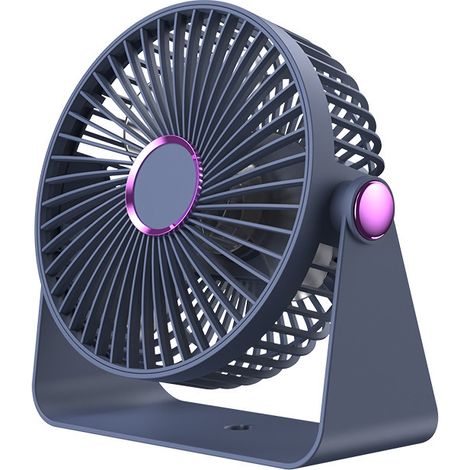 ventilateur de bureau ultra silencieux moteur sans balais ventilateur de circulation domestique petit pour bureau pouvant être suspendu avec veilleuse inclus crochet et câble de recharge type c