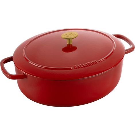BALLARINI BELLAMONTE OLLA OVALADA DE HIERRO FUNDIDO 75003-566-0 - 5,5 LTR ROJO (1/5)