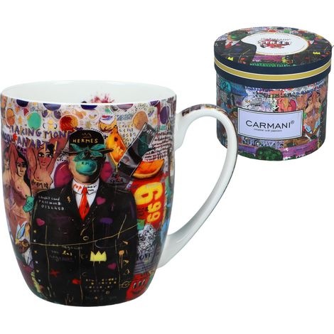 Mug en céramique motif graffiti camio art moderne carmani (1/5)