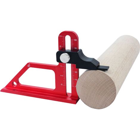 Jauge de profondeur pour scie circulaire de table, réglable en métrique et en pouces, pour la mesure de la hauteur d'une table de défonceuse Règle de mesure en alliage d'aluminium (1/5)