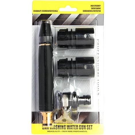 Buse D'Arrosage Tuyau Jardin Lance Ajustable Portable d'Eau Lavage Auto et Arrosage Pour terrasse, , cour, garage, arrosage , légumes et nettoyage (1/5)