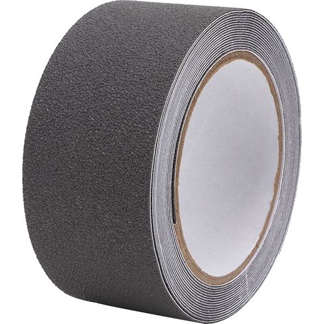 Ruban antidérapant PEVA/PU caoutchouc, bande adhésive sécurité escalier, marche anti-glisse abrasive, 5 mètres gris, résistant usure, protection sol (1/5)