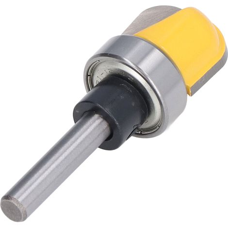 Fraise à affleurer en acier haute dureté 45 avec revêtement PTFE, pour tiroirs, fond arrondi profond 6 x 3/4