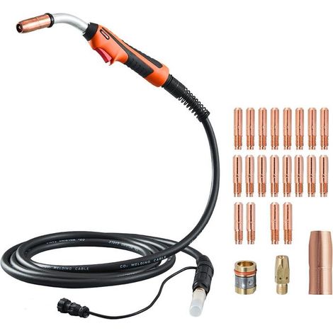 Torche Pistolet de Soudage 250 A Câble 4,5 m Fil 0,76-1,14 mm Compatible Millermatic XLM-25 (1/5)