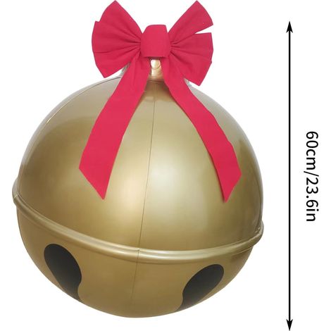 Boule De Noël Gonflable - 45 Cm - En Pvc Résistant Aux Intempéries - Décoration Extérieure Et Intérieure De Noël - 1 Pièce (1/3)
