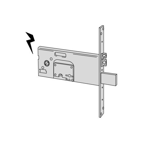 SERRATURA METALLO INFILARE ELETTRICA 17352 CISA - B.Q ZINC F.MM 22 DM M4+SCR H.MM 78 E.MM 90 - 1 pezzo (1/2)