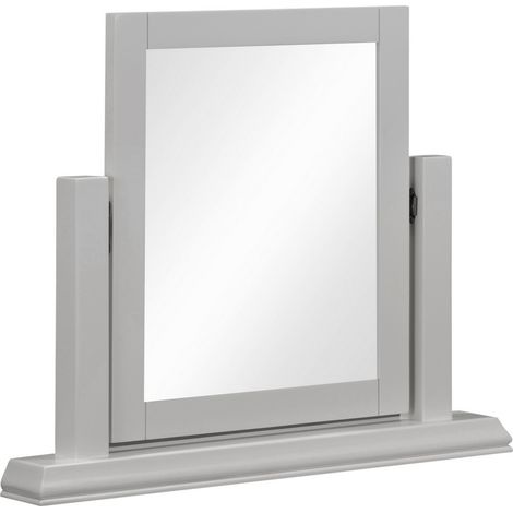 Bordeaux Dressing Table Mirror - L8 x W50 x H60 cm - Pebble Grey