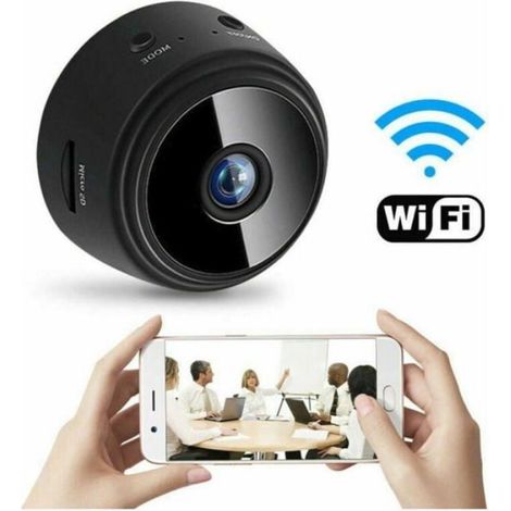 Mini Camera Espion - HD 1080P - WiFi - Vision Nocturne - Détecteur De Mouvement - Pour Surveillance Intérieure Extérieure - 1 Pièce (1/5)
