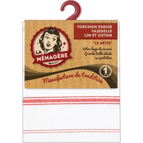 Paño de cocina para lavar platos 50x77cm Le Metis / Tradicional - La Menagère