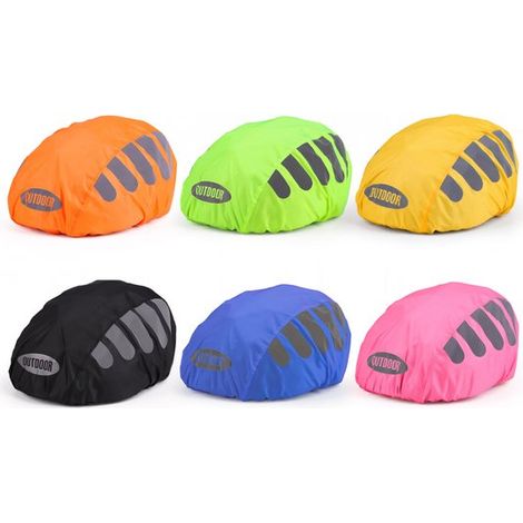 pièces - Housse de pluie pour casque de vélo - Housse de casque - Housse de protection pour casque - Casquette réfléchissante pour casque - Housse de pluie pour casques - Housse imperméable pour casqu (1/5)