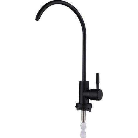 Robinet de filtre à eau de cuisine en acier inoxydable 100 % sans plomb,adapté à la plupart des systèmes d'osmose inverse ou de filtration d'eau, robinet d'eau potable d'évier de bar de cuisine (1/4)