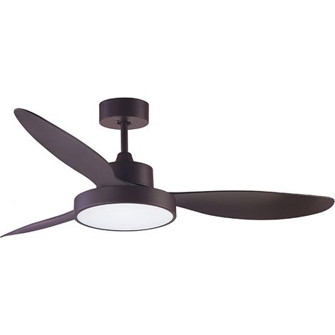 Ventilador dc tulum marrón, 3 aspas, 25w led 300040006000k, al.39xd.120cm (1/3)