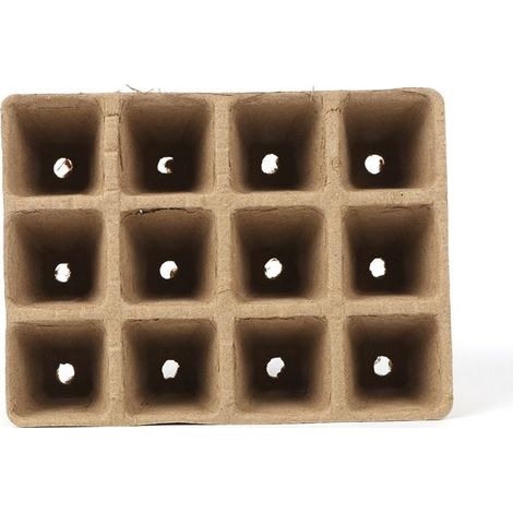 10 Pièces Pots Biodégradables, Petits Pots de Fibre, Pot Jardinage en Se, Godets Semis Plantes Biodégradables, Fleurs, Pots de semences pour Jardin (1/4)