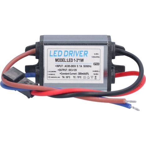 LED AC85 265V vers DC3 12V 300mA transformateur d éclairage