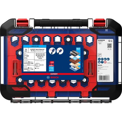 Bosch EXPERT Lochsäge Multi Material Power Change Plus-Set, Ø 20-76 mm, 14-tlg., Art.Nr. 2608901909