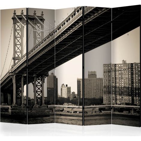 Paravent 5 Volets "Manhattan Bridge, New York" 172x225cm (1/2)