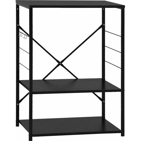 Maison Exclusive - Armoire à four à micro-ondes Noir 60x39,6x79,5 cm (1/5)
