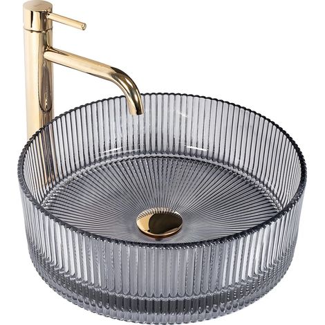 LAVABO SOBRE ENCIMERA REA INGRID GREY 36 (1/4)