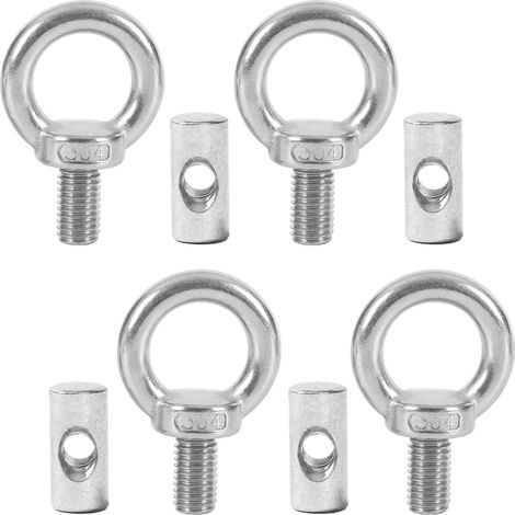 4pcs butée en Acier Inoxydable pour Rail Keder 8-10mm Crochet avec Mousqueton Kederstopper, Accessoires d’auvents Caravane RV Camping-Car Bateau - Bandes Keder (1/5)