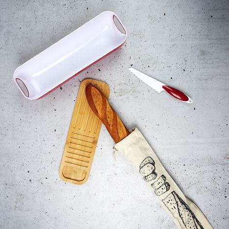 Sac à Baguette - COOK CONCEPT - En Toile - Beige et Noir (1/3)