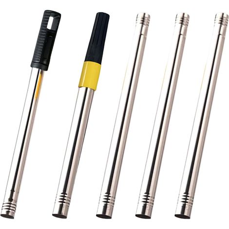 Lot de 5 rouleaux de peinture télescopiques - Poteaux télescopiques légers et polyvalents - Robuste - Pour le nettoyage au plafond, le rangement de la maison et de l'extérieur (1/5)