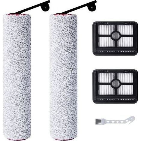 Accessoires pour Dreame H12 Pro Ultra / H13 Pro Aspirateur Eau et poussière, 2 rouleaux de brosse + 2 filtres HEPA + 1 brosse de nettoyage (1/5)