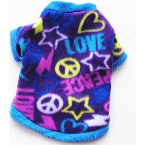 Weiche, warme Fleece-Haustierkleidung, niedlicher Hundemantel mit Totenkopf-Print, Welpen-Shirt-Jacke, Pullover für Französische Bulldoggen, Tarnmuster-Hundebekleidung 4 (1/5)