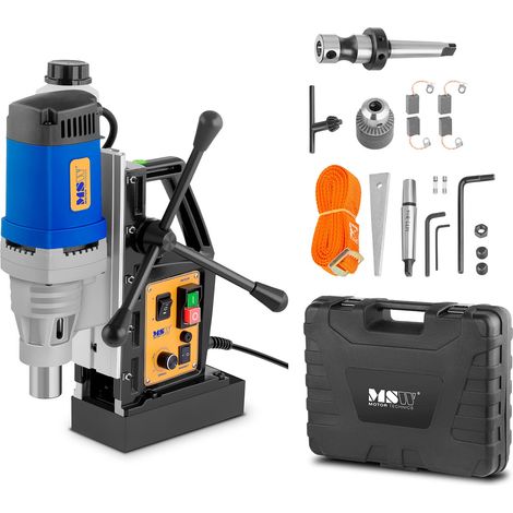 Trapano magnetico con base magnetica + valigetta 1680W MSW-MD60-PRO (1/5)