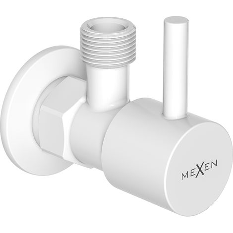 Mexen R1 válvula angular para grifo 1/2"x3/8", blanco - 79970-20 (1/2)