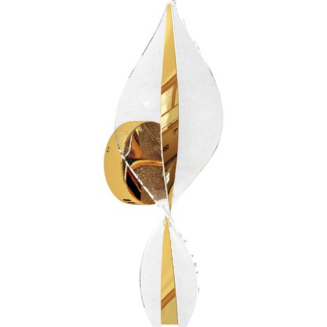 Led Wall Lamp 2 Pack, 13W Modern Indoor Spiral Wall Light, Colour Temperature Adjustable 3000K/4000K/6500K,  Bedroom, Living Room, Hallway, Stairs, Gold Tone (1/5)
