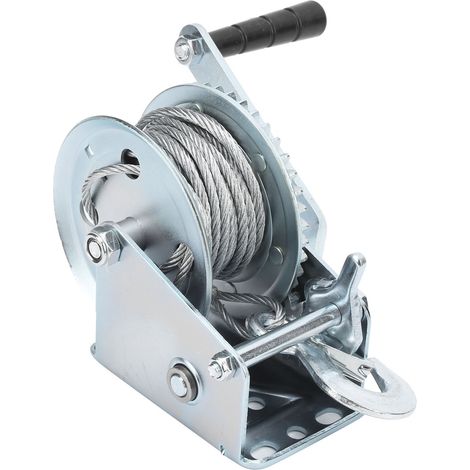 Treuil 1200lb à manivelle autobloquant, palan en acier allié avec crochet, accessoire de levage pour grue (1/5)