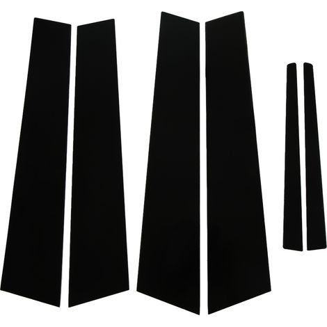 6 Pièces Garniture Montant Porte Fenêtre Noir Brillant Autocollant Couvre Moulure Remplacement pour Berline ATS 2014-2019 (1/5)