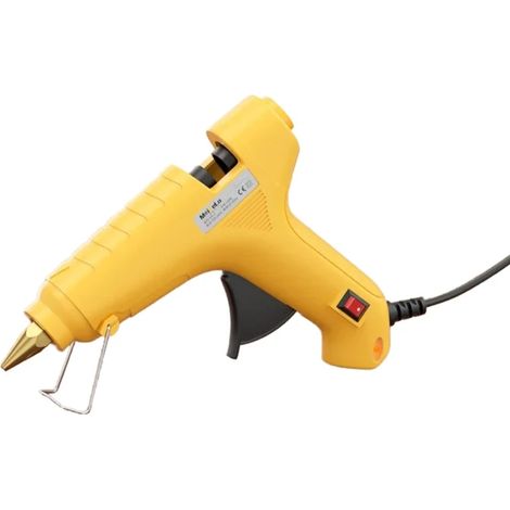 Pistolet à colle thermofusible de 150 W, avec 60 bâtons de colle thermofusible (1/4)