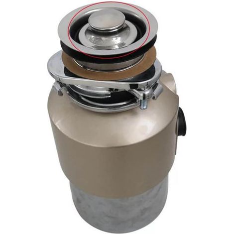 Bouchon vidange lavabo - inox - anti-fuite - pour salle d'eau (1/5)