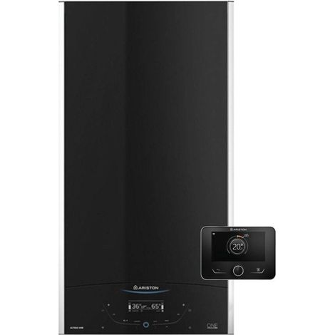 Ariston Chaudière à Condensation Alteas One+ Net 35 kW Méthane/GPL Wi-Fi Complète avec Kit Fumée Classe A+ ADAPTATEUR DE DÉDOUBLEMENT