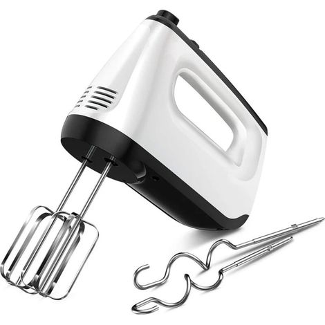 Hand Mixer, 6 Speed Levels 400W with 2 Whisks and 2 Dough Hooks, Turbo Function, Eject Button Design (1/5)