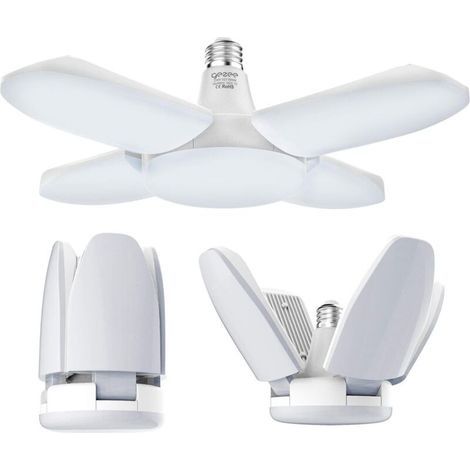 Plafonnier LED de Garage 60W E27 - 6500K 6000Lm - Lampe d'Atelier pour Garage, Entrepôt, Atelier - Pack de 1 (1/5)