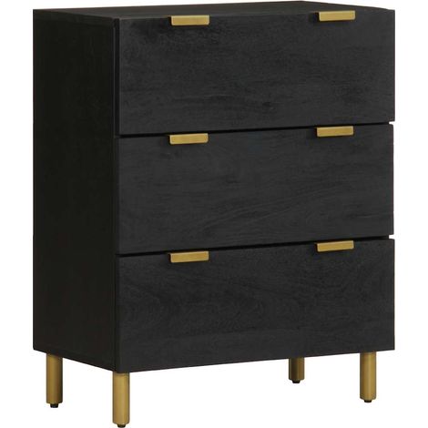 vidaXL Sideboard Black 60x33x75 cm Engineered Wood (1/5)